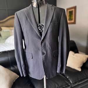 Alberto Celini Men’s Gray Wool Blazer Sport Coat Jacket 36R Slim Fit 2-Button